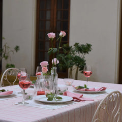 Gulabi Linen Table Cover